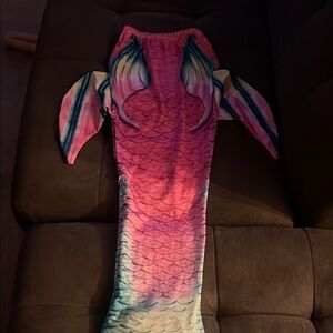 Colorful Pool Mermaid Tail